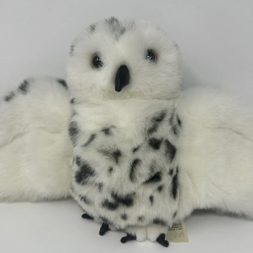 FOLKMANIS Snowy Owl Hand Puppet Full Body Rotating Head Moveable Wings